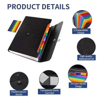 Expanding File Folders 13 Pockets