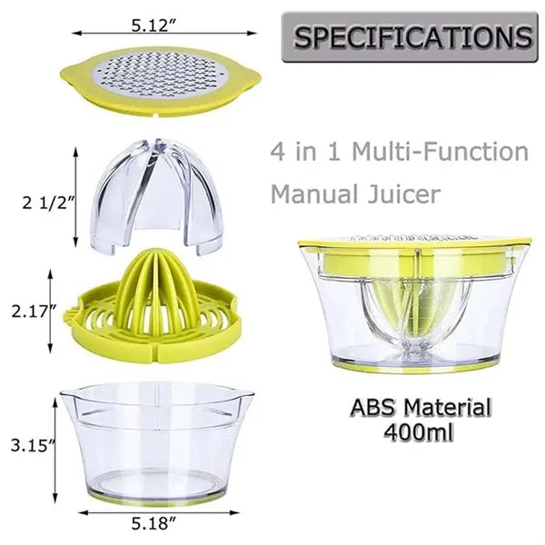 Citrus Lemon Orange Grapefuit Manual Juicer