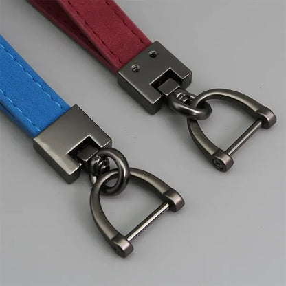 Suede Leather Keychain