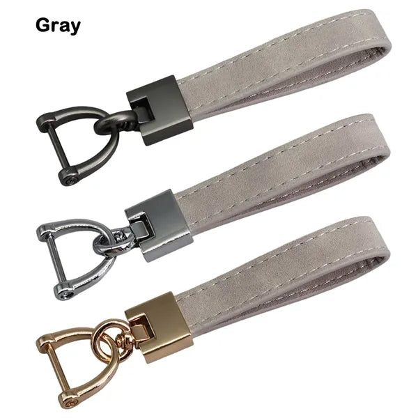 Suede Leather Keychain