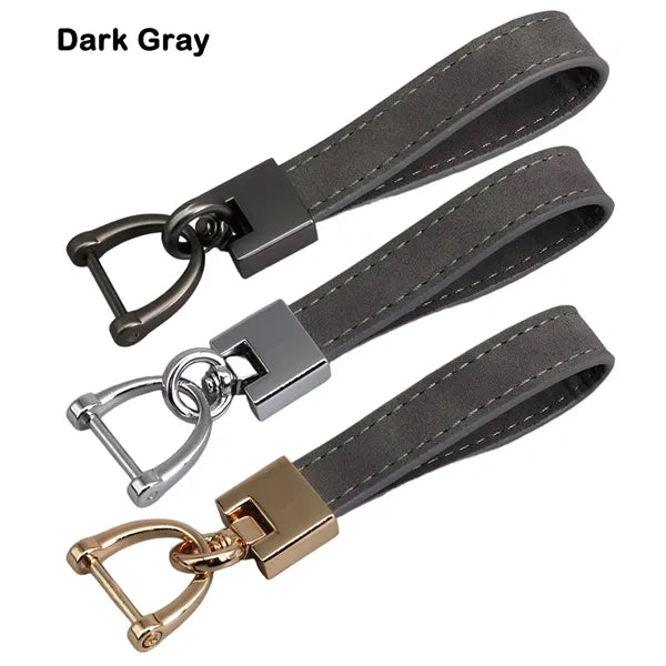 Suede Leather Keychain