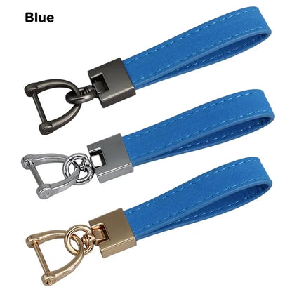 Suede Leather Keychain