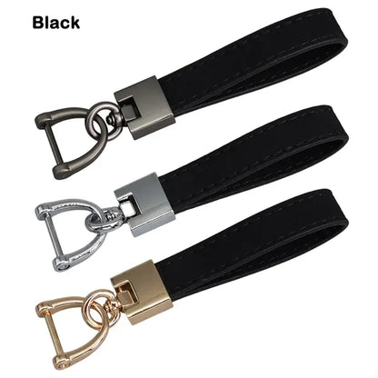 Suede Leather Keychain