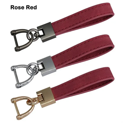 Suede Leather Keychain