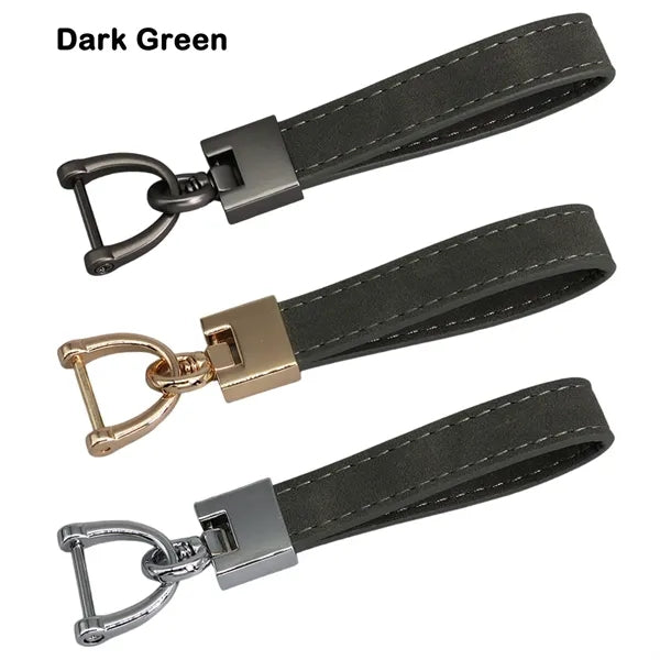 Suede Leather Keychain