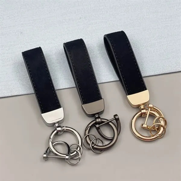 Premium Suede Leather Keychain