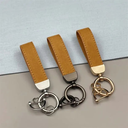 Premium Suede Leather Keychain