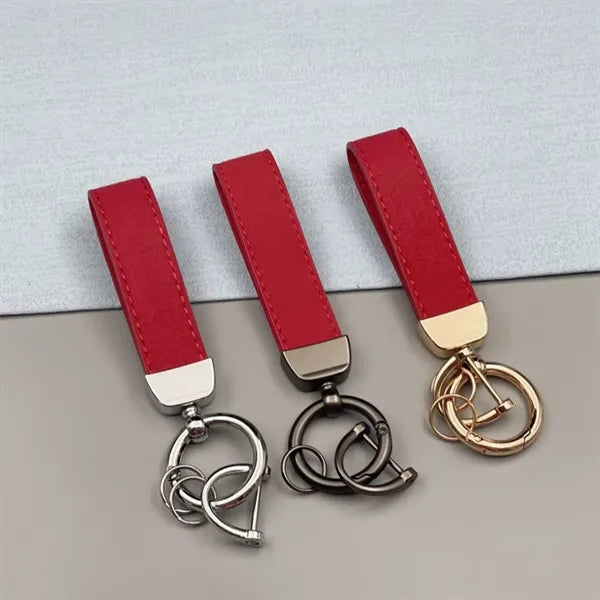 Premium Suede Leather Keychain