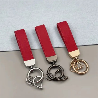 Premium Suede Leather Keychain