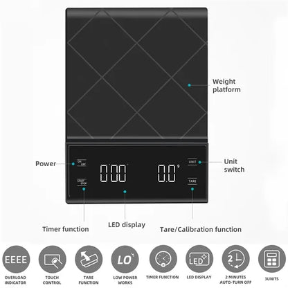 Digital Kitchen Scale with Timer