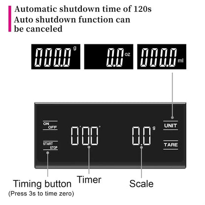Digital Kitchen Scale with Timer