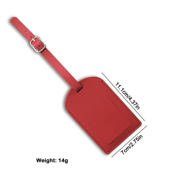 Multicolor PU Leather Luggage Tag