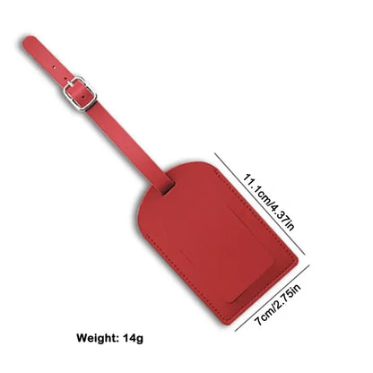 Multicolor PU Leather Luggage Tag