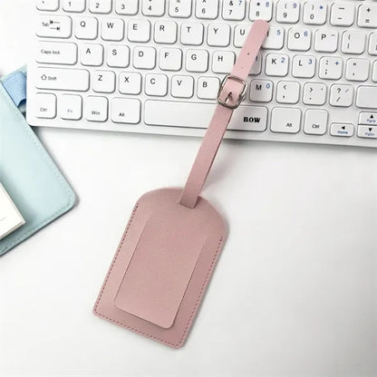 Multicolor PU Leather Luggage Tag