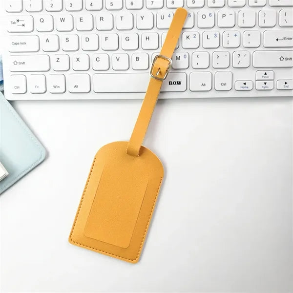 Multicolor PU Leather Luggage Tag