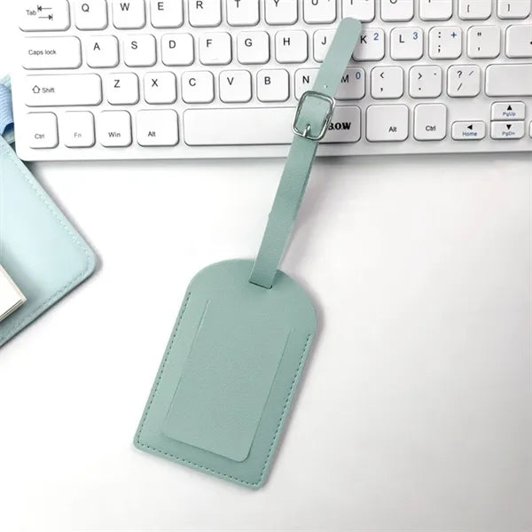 Multicolor PU Leather Luggage Tag