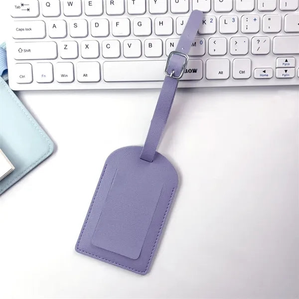 Multicolor PU Leather Luggage Tag