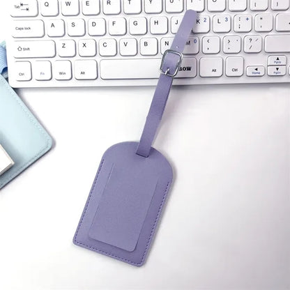 Multicolor PU Leather Luggage Tag