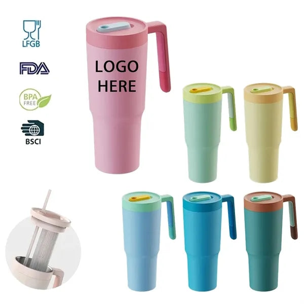 40 Oz Tumbler With Handle & Fruit Infuser