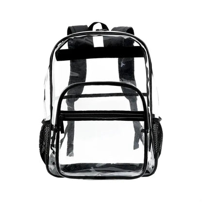 0.4mm Deluxe 17.3" Clear PVC High School Backpack