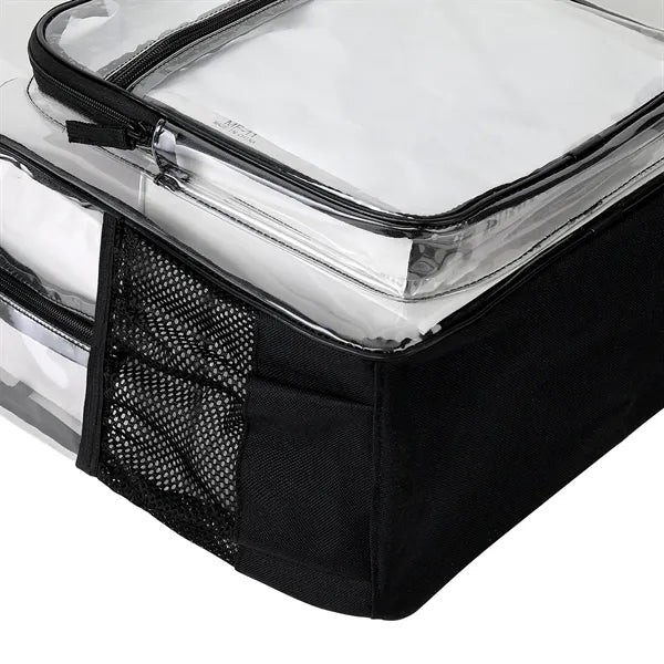 0.4mm Deluxe 17.3" Clear PVC High School Backpack