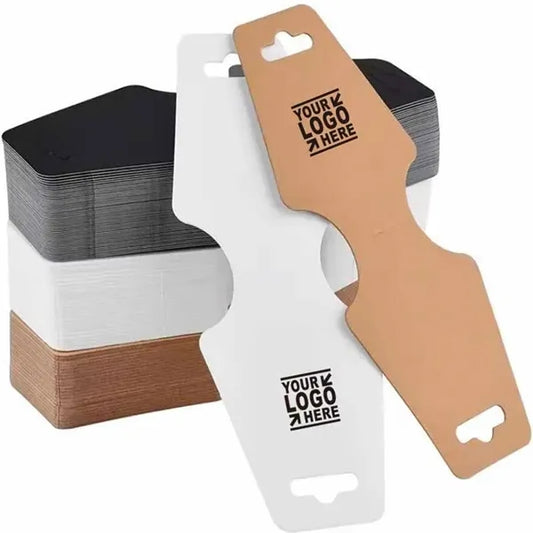 Necklace Packaging Folded Kraft Paper Jewelry Card