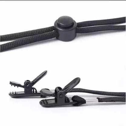 Adjustable Hat Strap Clips Elastic Removable Chin Cord