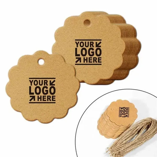 Round Kraft Paper Tags With String