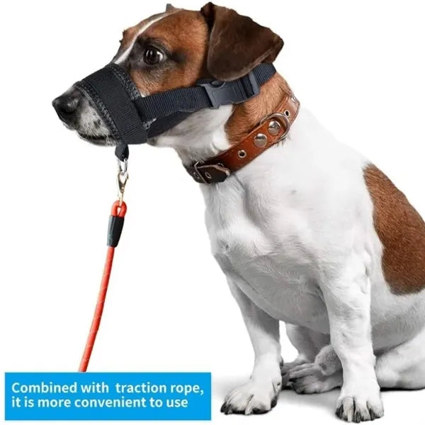 Prevent Biting Barking Adjustable Muzzle For Dogs