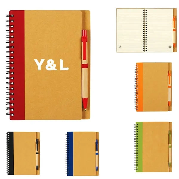 Eco Spiral Notebook and Pen