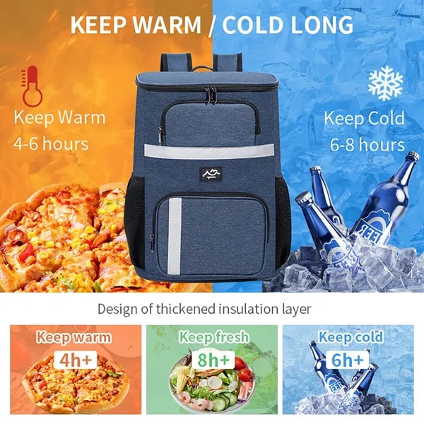 Cooler Insulated Waterproof Lunch Backpack Bag