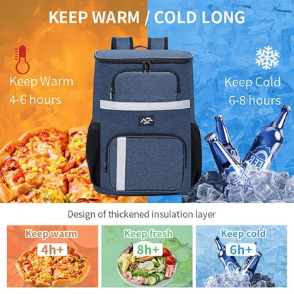 Cooler Insulated Waterproof Lunch Backpack Bag