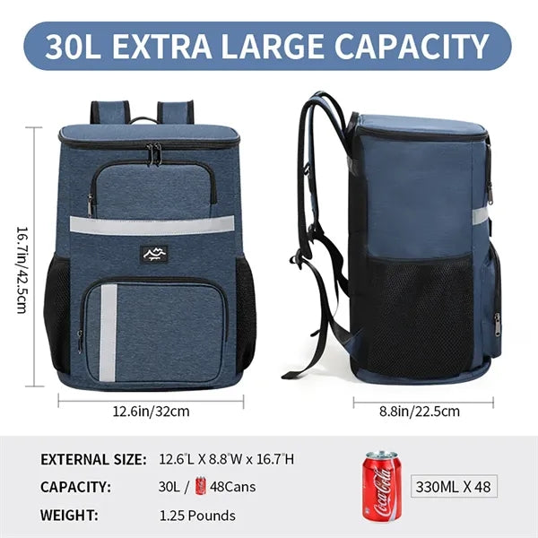 Cooler Insulated Waterproof Lunch Backpack Bag