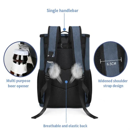 Cooler Insulated Waterproof Lunch Backpack Bag