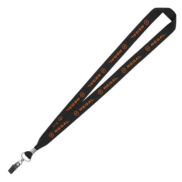 3/4" Eco Friendly rPET Lanyard with Bulldog Clip
