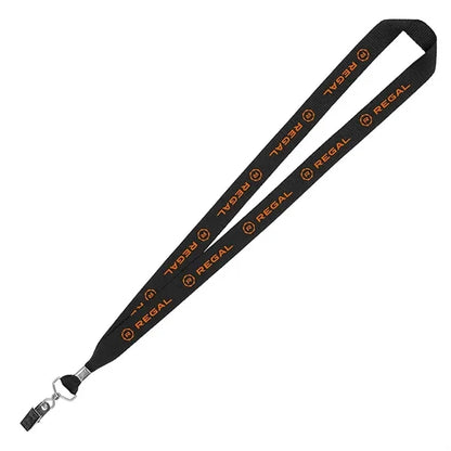 3/4" Eco Friendly rPET Lanyard with Bulldog Clip