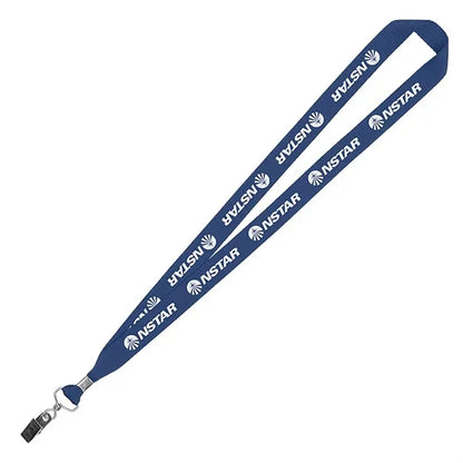 3/4" Eco Friendly rPET Lanyard with Bulldog Clip