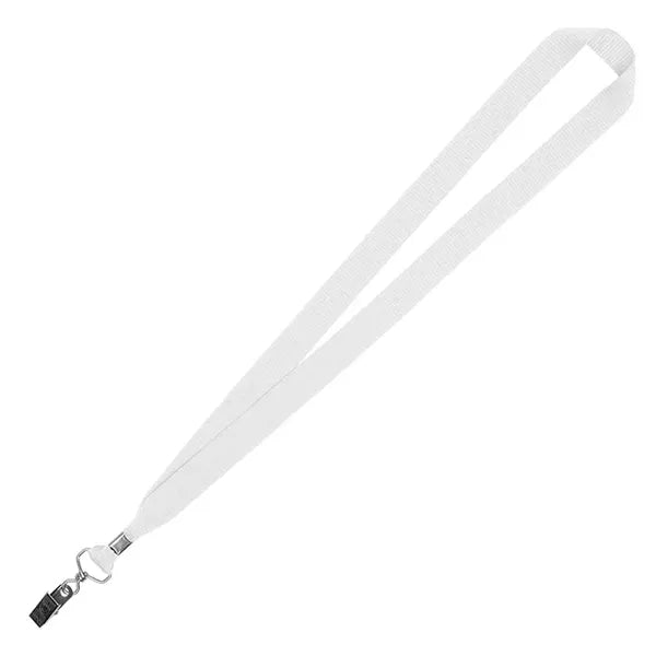 3/4" Eco Friendly rPET Lanyard with Bulldog Clip