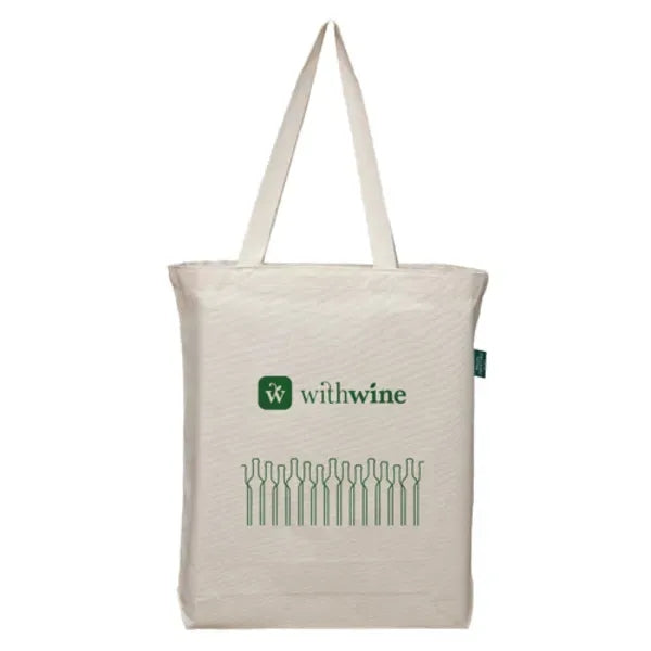 Organic Cotton Tote Bag with Bottom Gusset 7 OZ