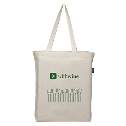 Organic Cotton Tote Bag with Bottom Gusset 7 OZ