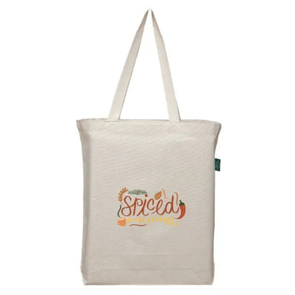 Organic Cotton Tote Bag with Bottom Gusset 7 OZ