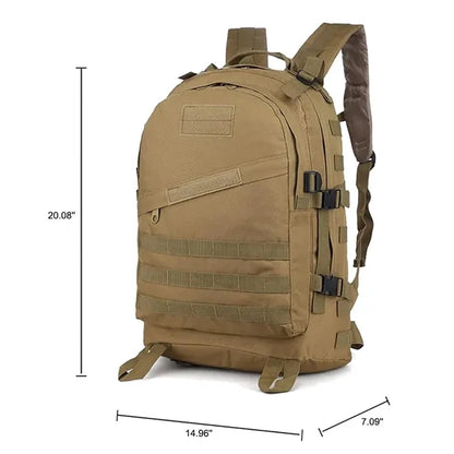 Tactical Dual Shoulder Strap Pack Molle Hook & Loop System
