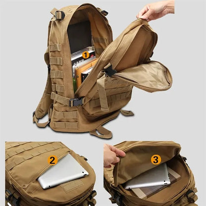 Tactical Dual Shoulder Strap Pack Molle Hook & Loop System