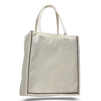 Fancy Shopper Bag with Colored Stripe 6 OZ