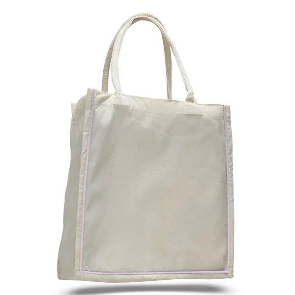 Fancy Shopper Bag with Colored Stripe 6 OZ