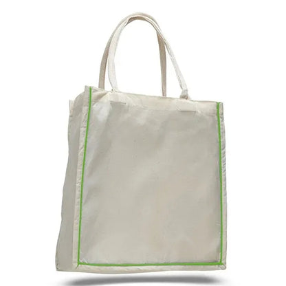 Fancy Shopper Bag with Colored Stripe 6 OZ