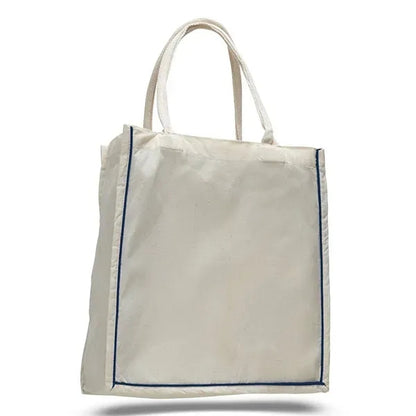 Fancy Shopper Bag with Colored Stripe 6 OZ