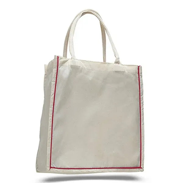 Fancy Shopper Bag with Colored Stripe 6 OZ