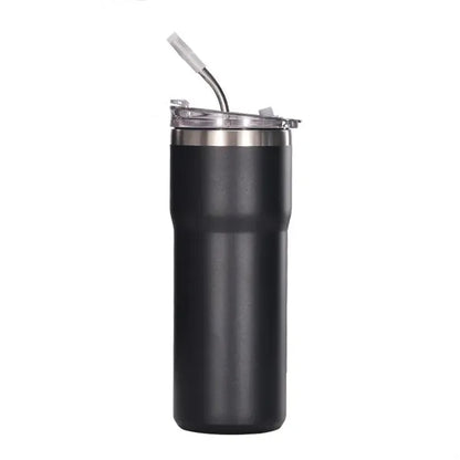 Insulated Auto Tumbler With Straw
