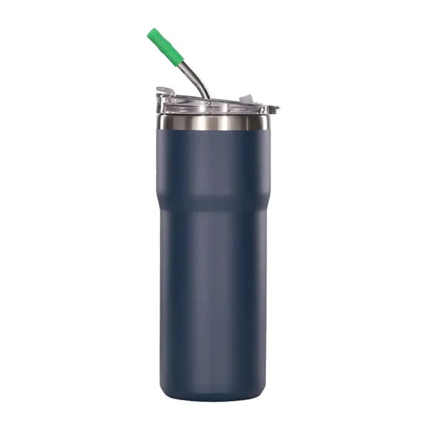 Insulated Auto Tumbler With Straw